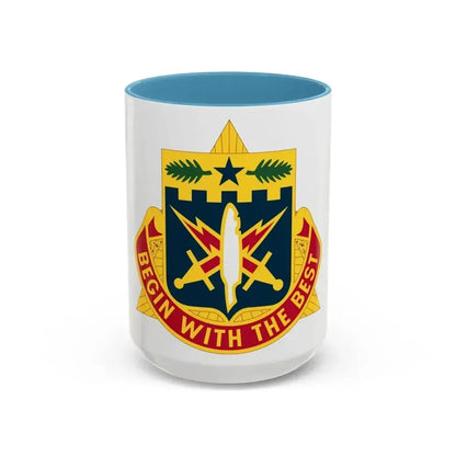 46th Adjutant General Battalion (U.S. Army) Accent Coffee Mug 15oz Light Blue - Go Mug Yourself