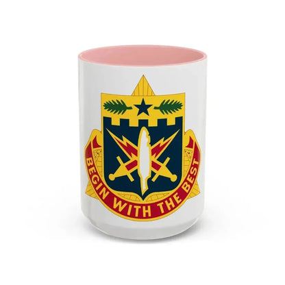 46th Adjutant General Battalion (U.S. Army) Accent Coffee Mug 15oz Pink - Go Mug Yourself