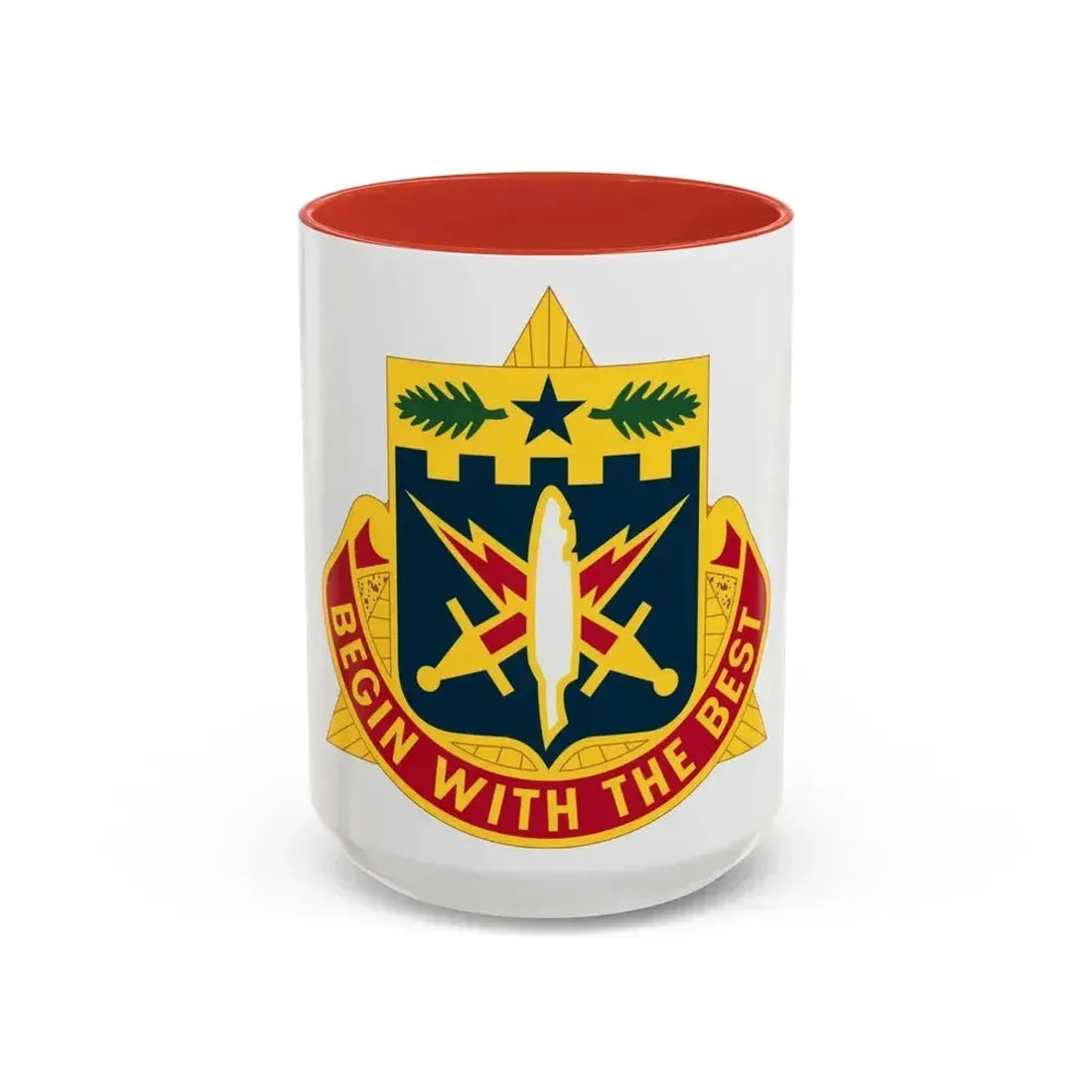 46th Adjutant General Battalion (U.S. Army) Accent Coffee Mug 15oz Red - Go Mug Yourself