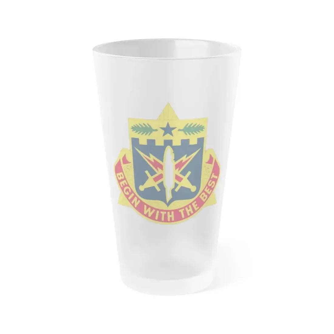46th Adjutant General Battalion (U.S. Army) Frosted Pint Glass 16oz Default Title - Go Mug Yourself