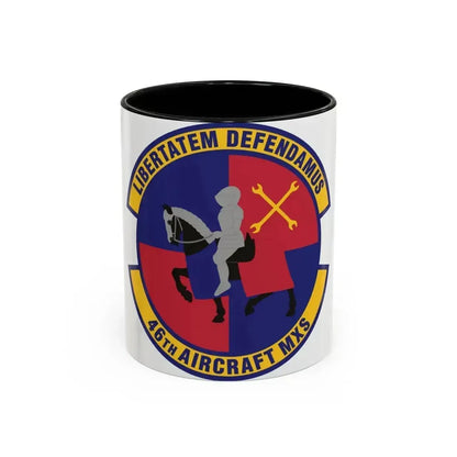 46th Aircraft Maintenance Squadron (U.S. Air Force) Accent Coffee Mug 11oz Black - Go Mug Yourself