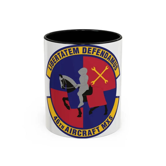 46th Aircraft Maintenance Squadron (U.S. Air Force) Accent Coffee Mug 11oz Black - Go Mug Yourself