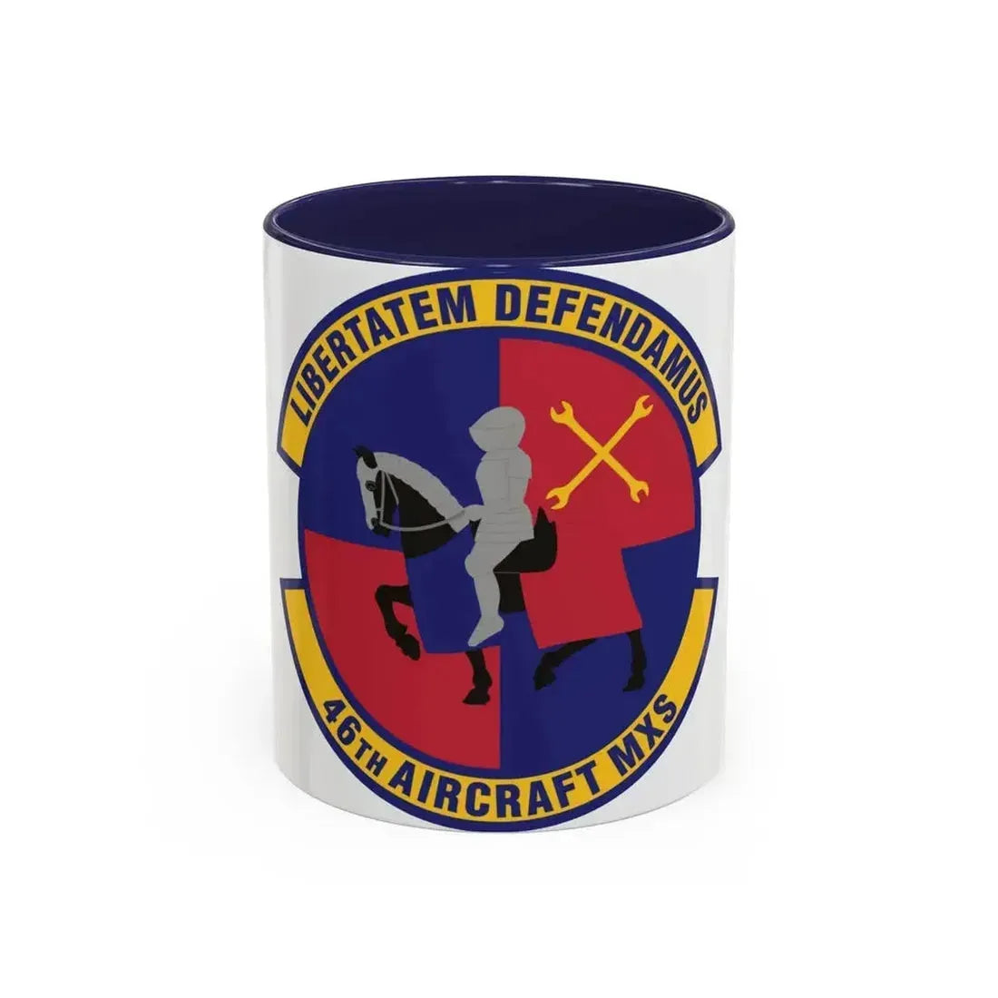 46th Aircraft Maintenance Squadron (U.S. Air Force) Accent Coffee Mug 11oz Navy - Go Mug Yourself