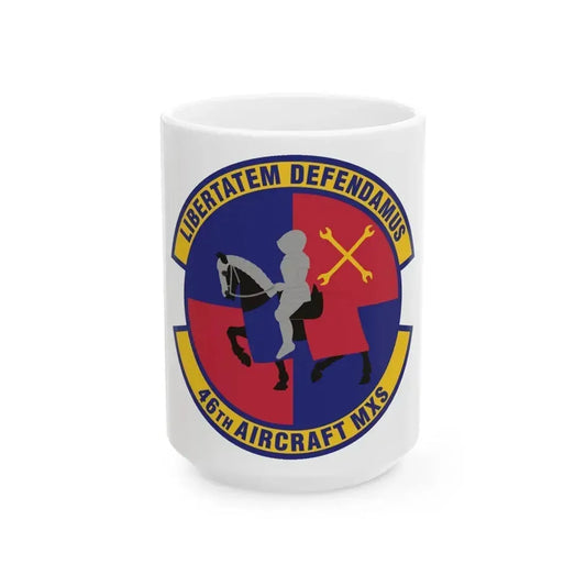 46th Aircraft Maintenance Squadron (U.S. Air Force) White Coffee Mug 15oz - Go Mug Yourself