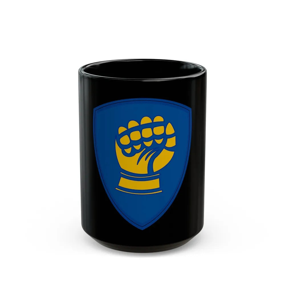 46th Infantry Division CSIB (U.S. Army) Black Coffee Mug-15oz-Go Mug Yourself