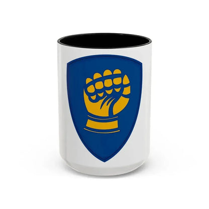 46th Infantry Division CSIB (U.S. Army) Accent Coffee Mug 15oz Black - Go Mug Yourself