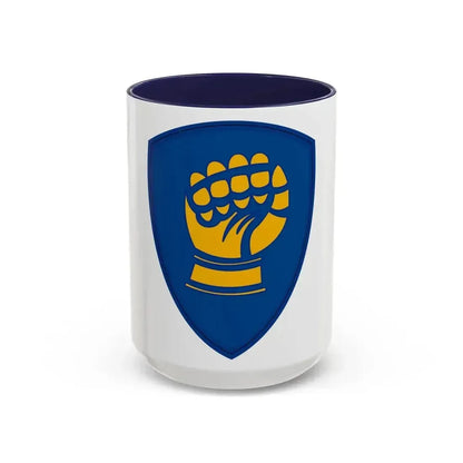 46th Infantry Division CSIB (U.S. Army) Accent Coffee Mug 15oz Navy - Go Mug Yourself