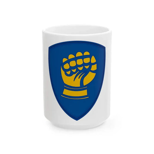 46th Infantry Division CSIB (U.S. Army) White Coffee Mug 15oz - Go Mug Yourself