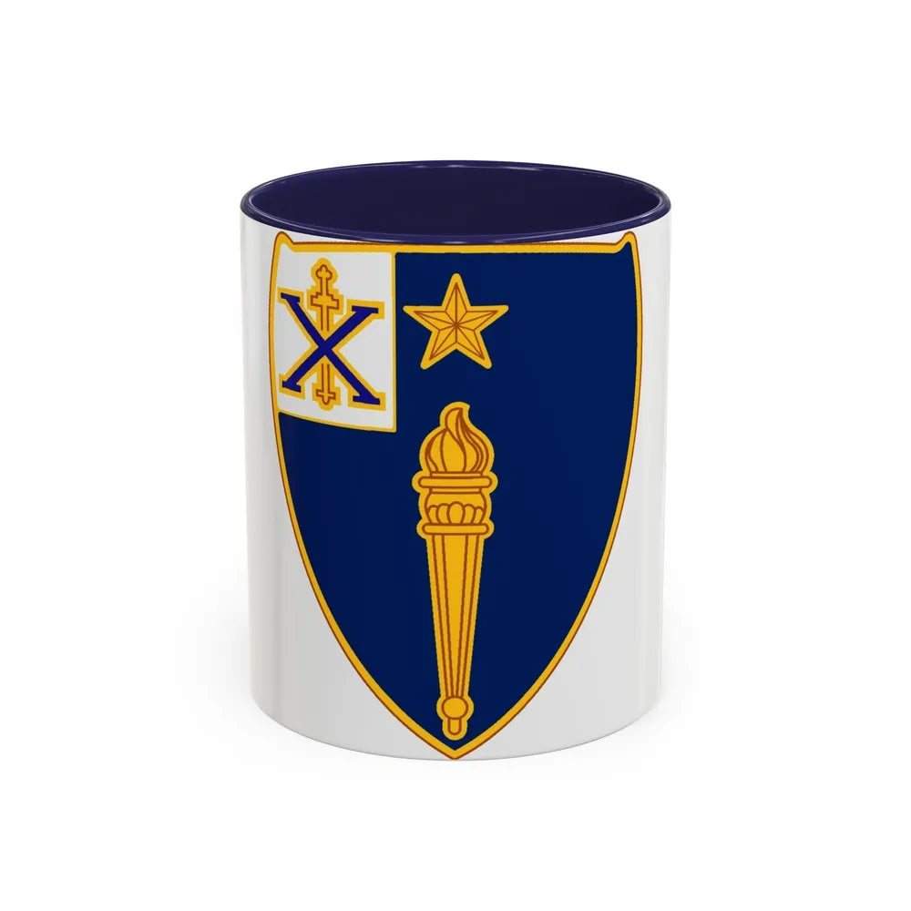 46th Infantry Regiment (U.S. Army) Accent Coffee Mug-11oz-Navy-Go Mug Yourself