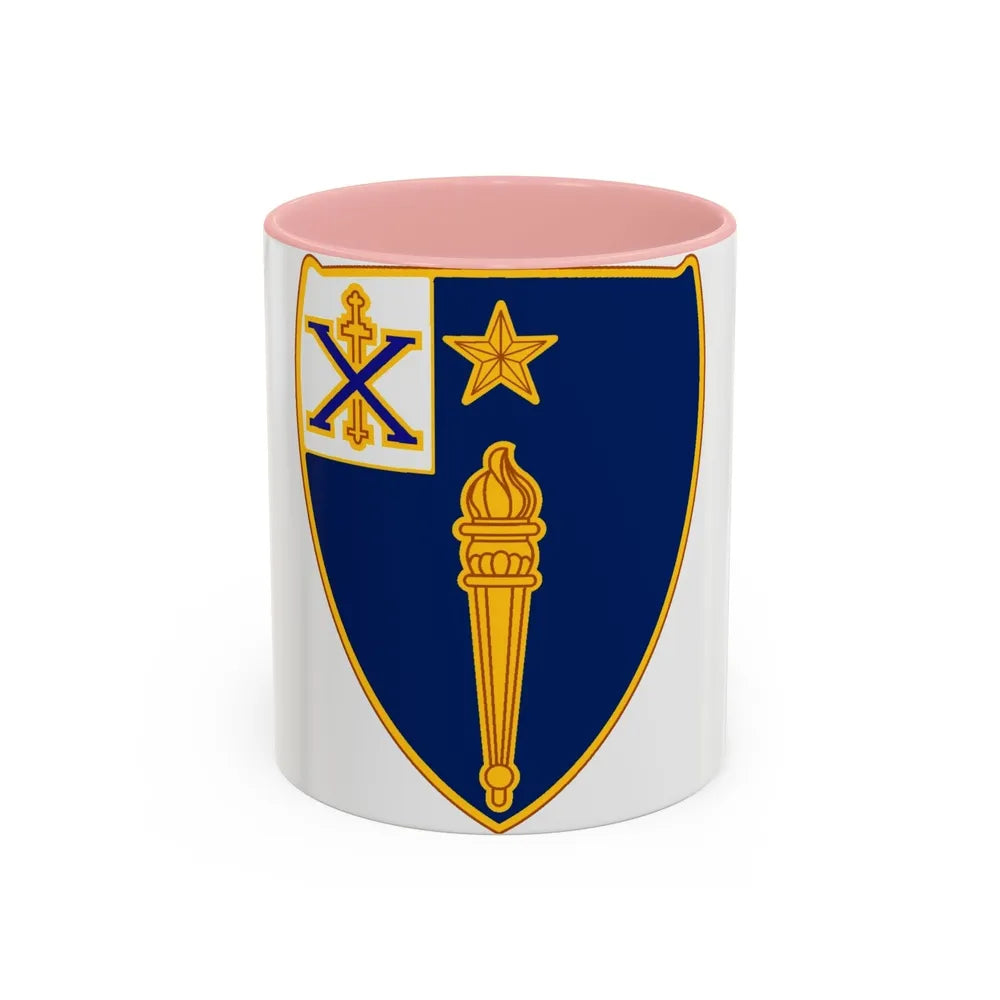 46th Infantry Regiment (U.S. Army) Accent Coffee Mug-11oz-Pink-Go Mug Yourself