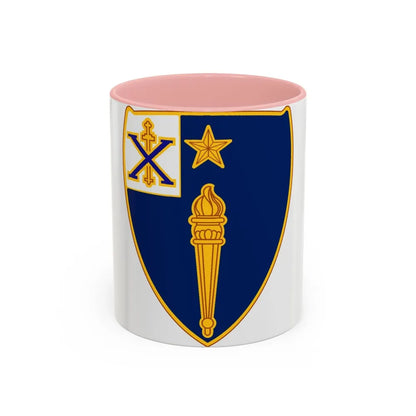 46th Infantry Regiment (U.S. Army) Accent Coffee Mug-11oz-Pink-Go Mug Yourself