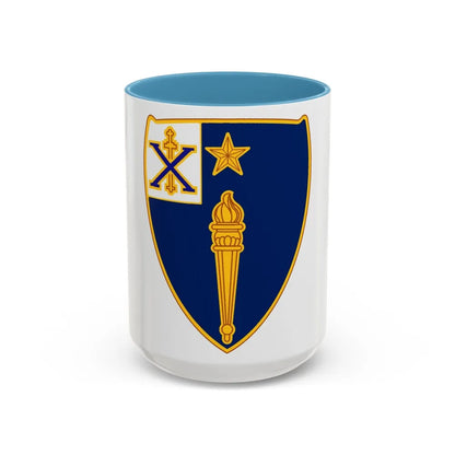 46th Infantry Regiment (U.S. Army) Accent Coffee Mug-15oz-Light Blue-Go Mug Yourself