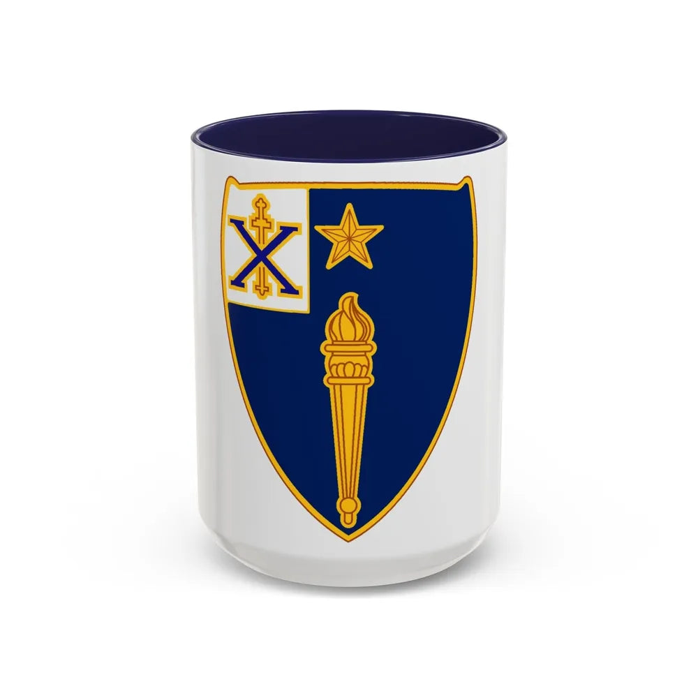 46th Infantry Regiment (U.S. Army) Accent Coffee Mug-15oz-Navy-Go Mug Yourself