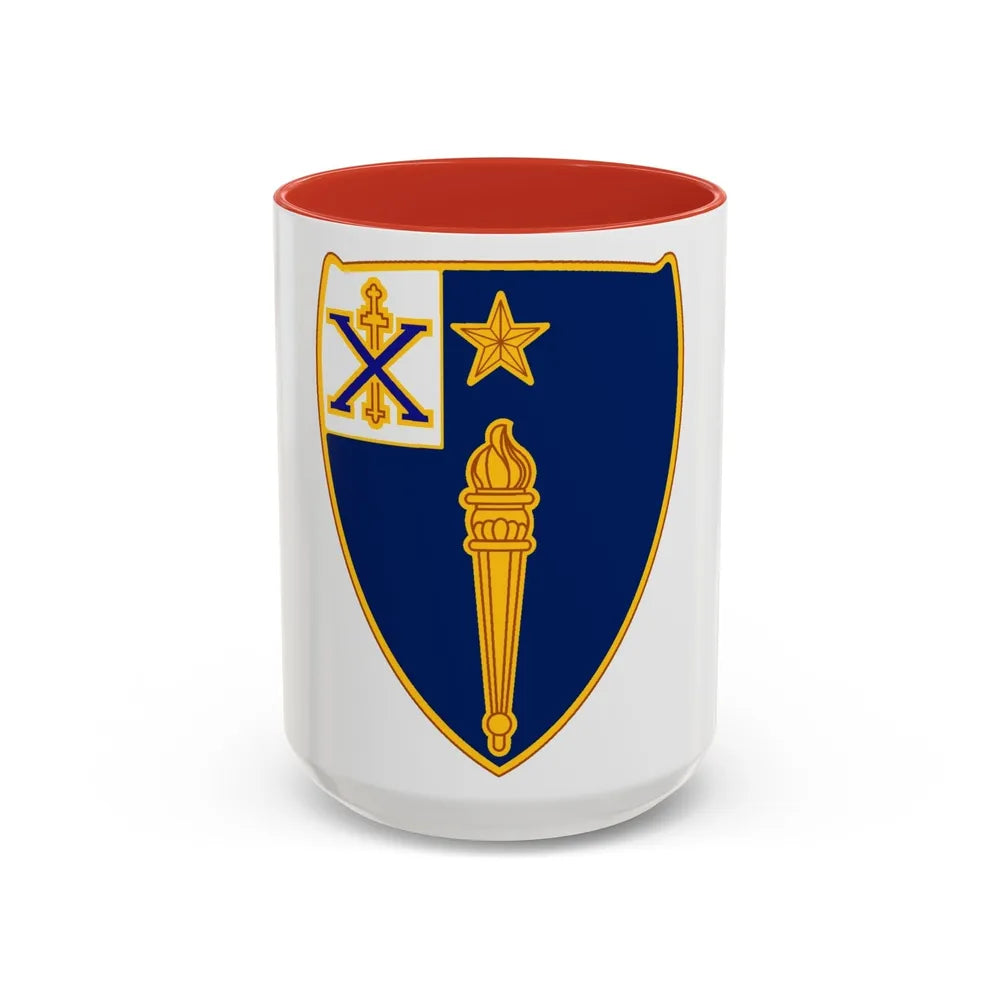 46th Infantry Regiment (U.S. Army) Accent Coffee Mug-15oz-Red-Go Mug Yourself