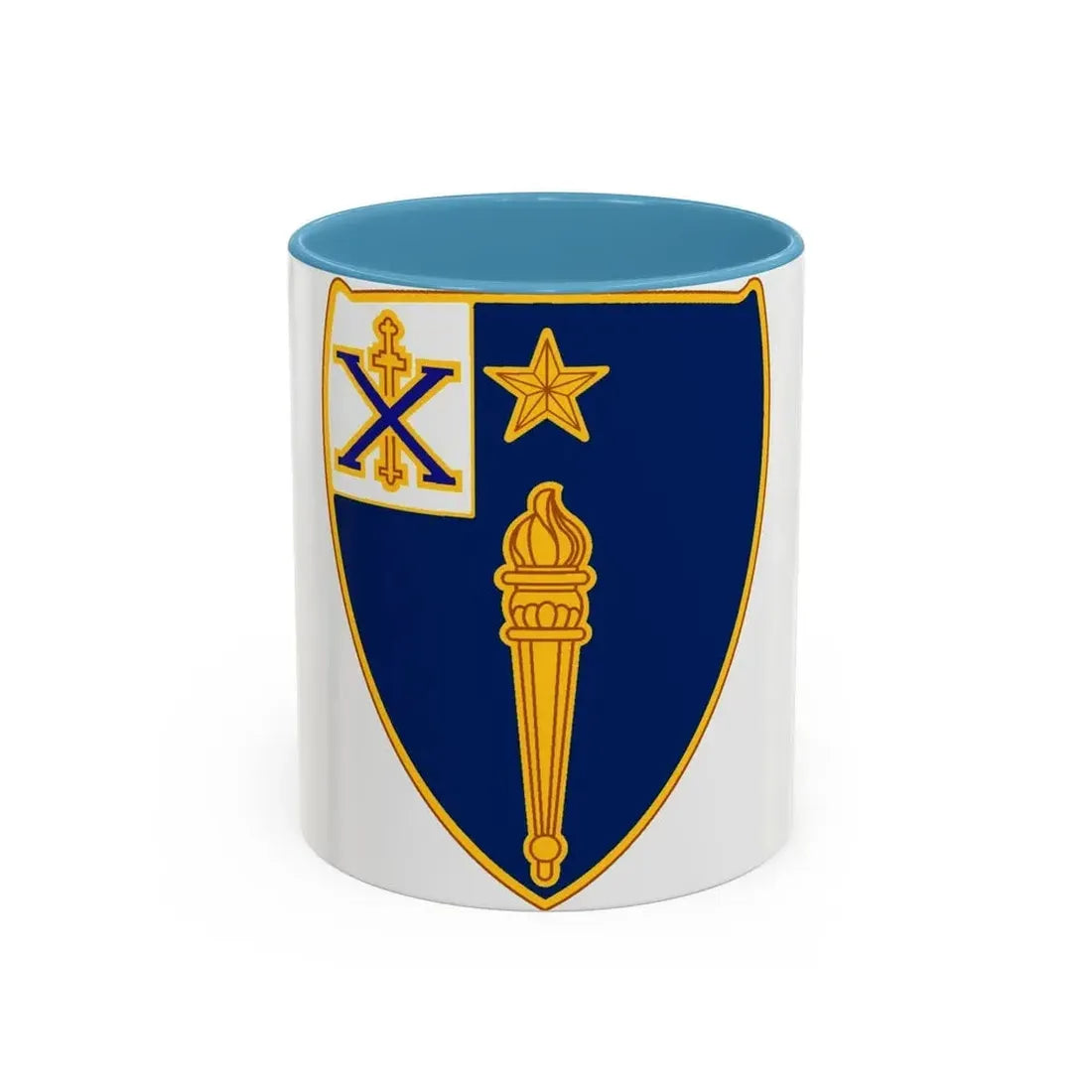 46th Infantry Regiment (U.S. Army) Accent Coffee Mug 11oz Light Blue - Go Mug Yourself