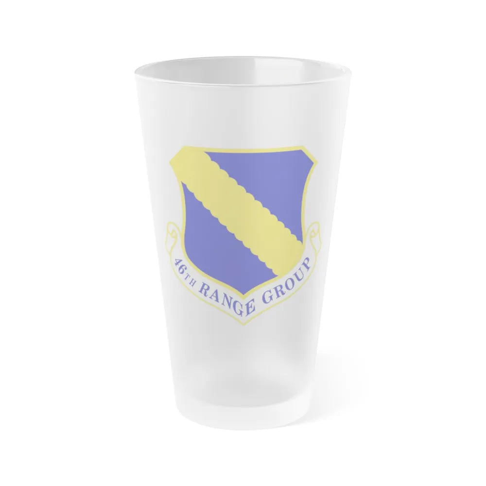 46th Range Group (U.S. Air Force) Frosted Pint Glass 16oz-Go Mug Yourself