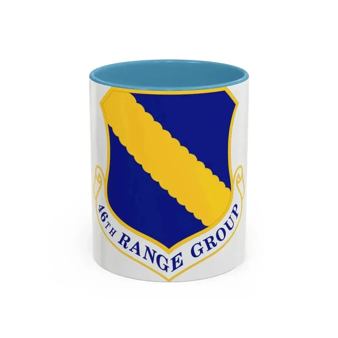 46th Range Group (U.S. Air Force) Accent Coffee Mug 11oz Light Blue - Go Mug Yourself