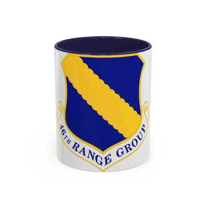 46th Range Group (U.S. Air Force) Accent Coffee Mug 11oz Navy - Go Mug Yourself