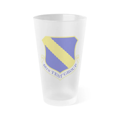 46th Test Group (U.S. Air Force) Frosted Pint Glass 16oz-16oz-Frosted-Go Mug Yourself