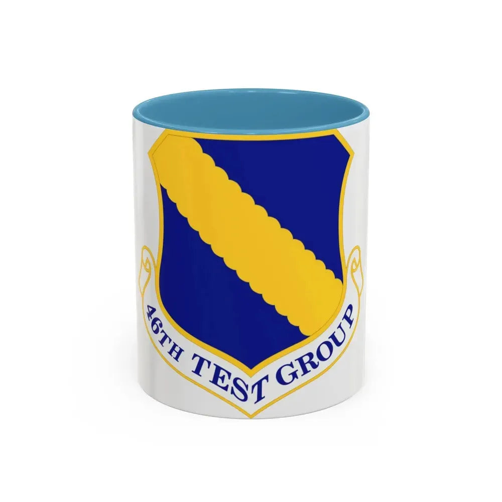 46th Test Group (U.S. Air Force) Accent Coffee Mug 11oz Light Blue - Go Mug Yourself