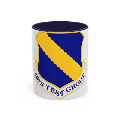 46th Test Group (U.S. Air Force) Accent Coffee Mug 11oz Navy - Go Mug Yourself