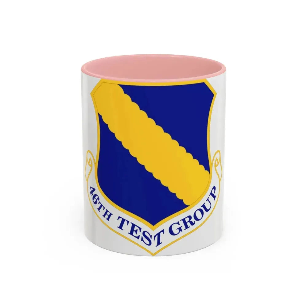 46th Test Group (U.S. Air Force) Accent Coffee Mug 11oz Pink - Go Mug Yourself