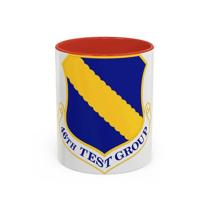 46th Test Group (U.S. Air Force) Accent Coffee Mug 11oz Red - Go Mug Yourself