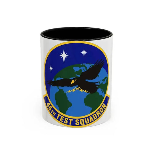 46th Test Squadron (U.S. Air Force) Accent Coffee Mug 11oz Black - Go Mug Yourself