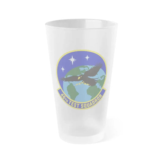 46th Test Squadron (U.S. Air Force) Frosted Pint Glass 16oz Default Title - Go Mug Yourself