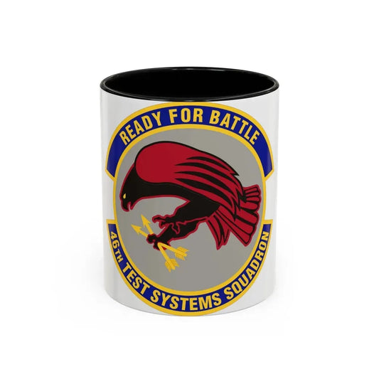 46th Test Systems Squadron (U.S. Air Force) Accent Coffee Mug 11oz Black - Go Mug Yourself