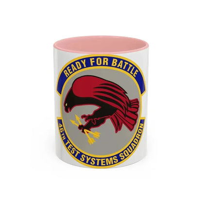 46th Test Systems Squadron (U.S. Air Force) Accent Coffee Mug 11oz Pink - Go Mug Yourself