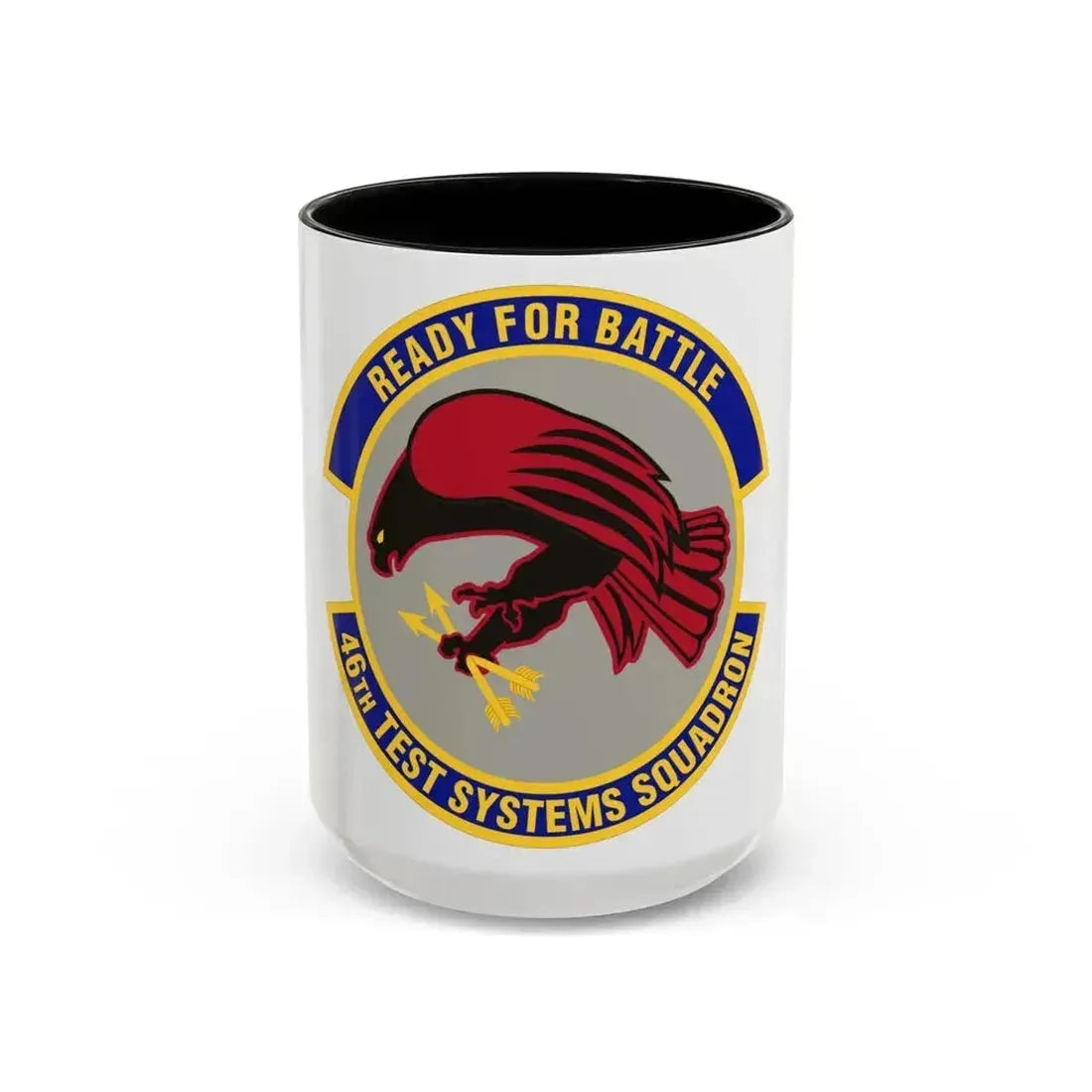 46th Test Systems Squadron (U.S. Air Force) Accent Coffee Mug 15oz Black - Go Mug Yourself