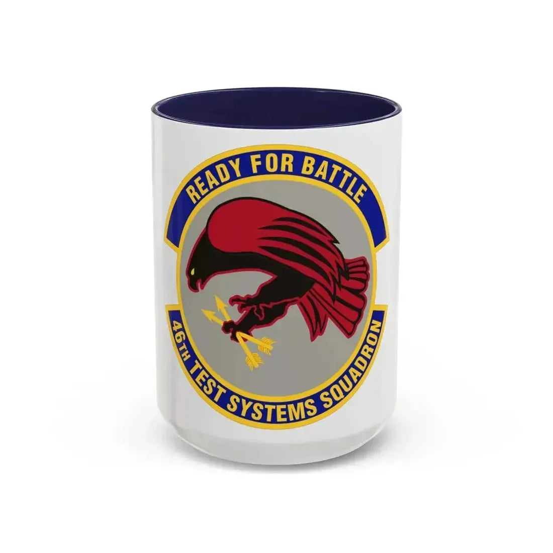 46th Test Systems Squadron (U.S. Air Force) Accent Coffee Mug 15oz Navy - Go Mug Yourself