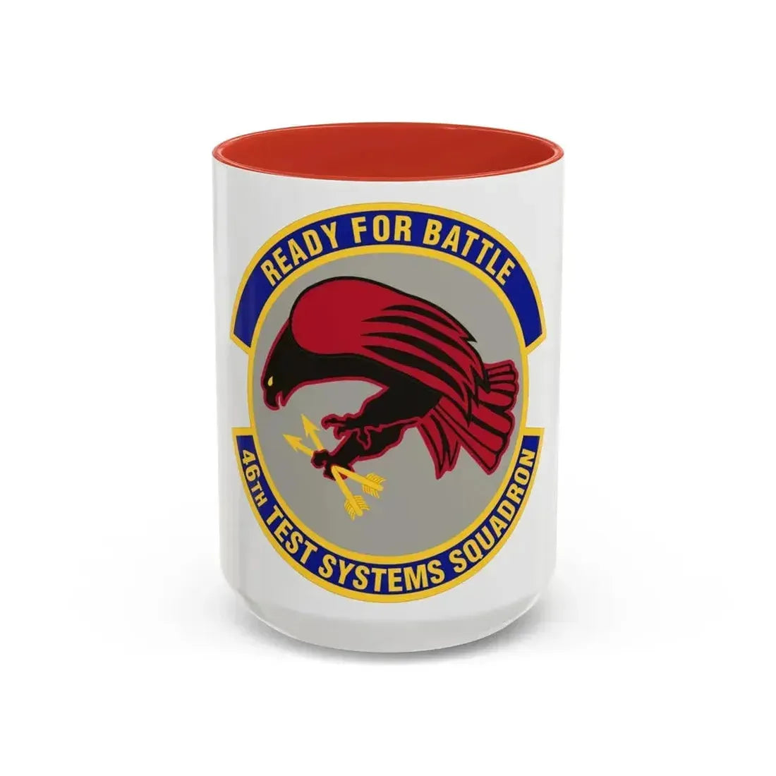 46th Test Systems Squadron (U.S. Air Force) Accent Coffee Mug 15oz Red - Go Mug Yourself