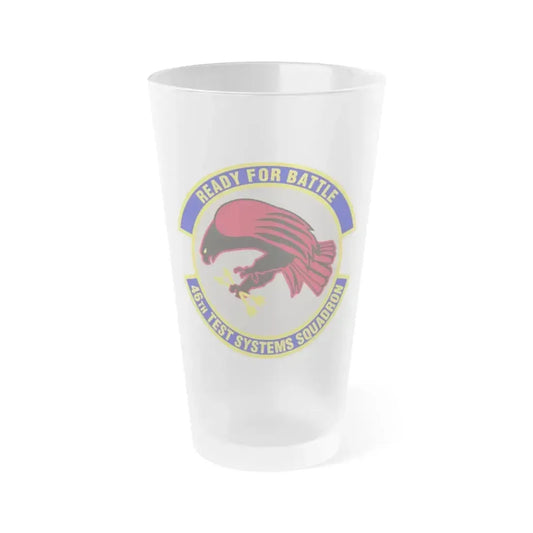 46th Test Systems Squadron (U.S. Air Force) Frosted Pint Glass 16oz 16oz Frosted - Go Mug Yourself