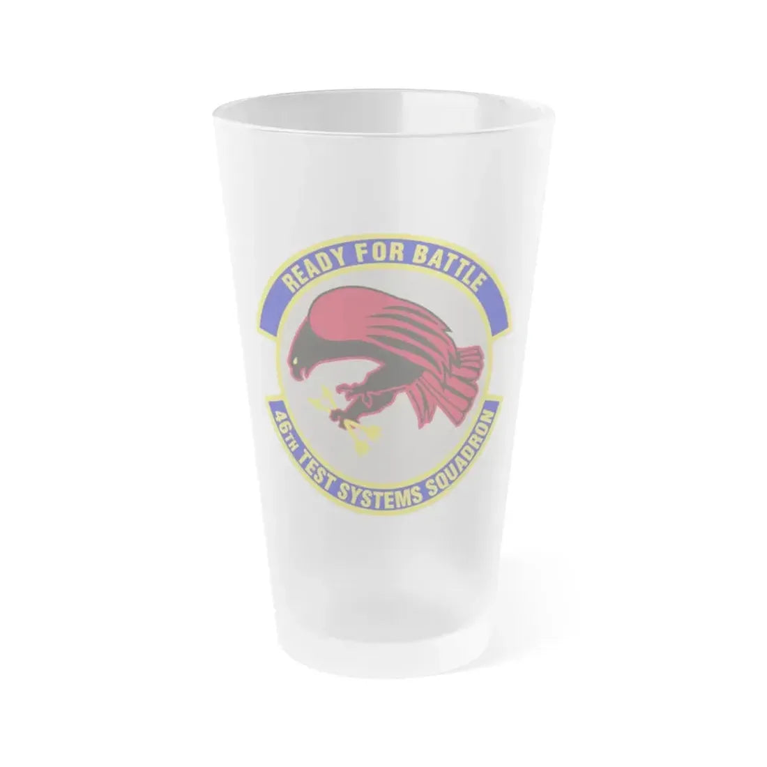 46th Test Systems Squadron (U.S. Air Force) Frosted Pint Glass 16oz 16oz Frosted - Go Mug Yourself