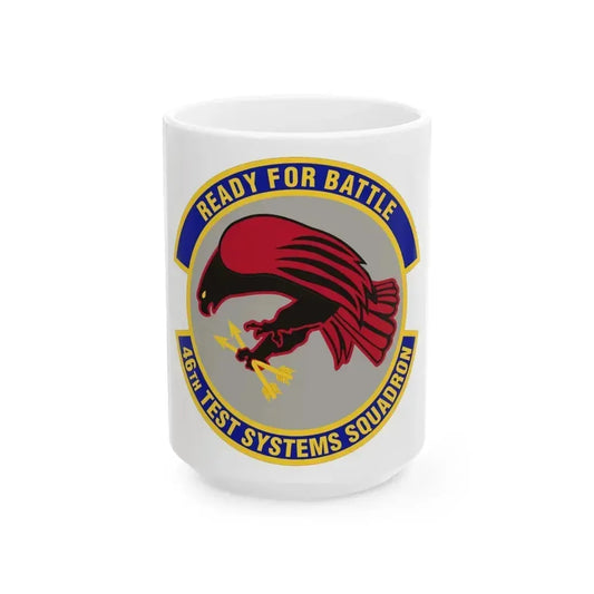 46th Test Systems Squadron (U.S. Air Force) White Coffee Mug 15oz - Go Mug Yourself