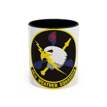 46th Weather Squadron (U.S. Air Force) Accent Coffee Mug 11oz Black - Go Mug Yourself