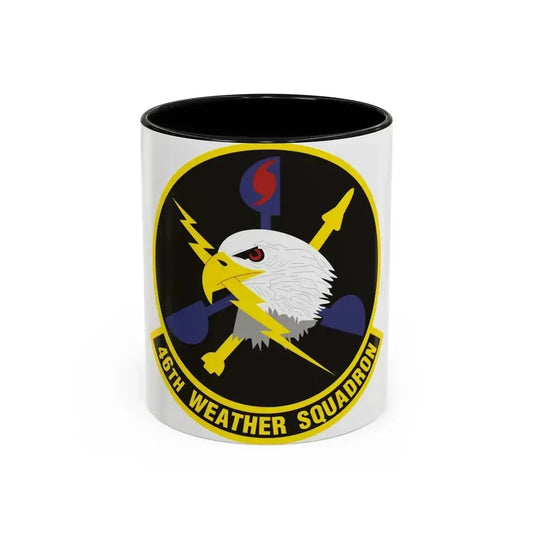 46th Weather Squadron (U.S. Air Force) Accent Coffee Mug 11oz Black - Go Mug Yourself