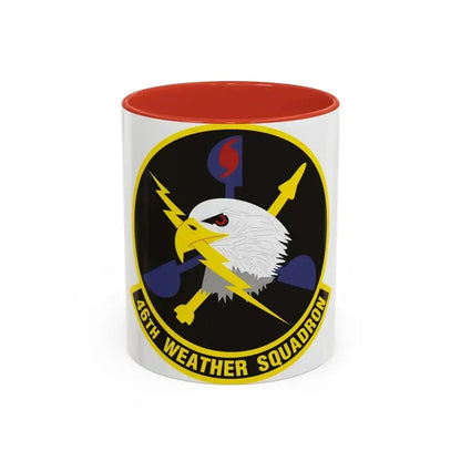 46th Weather Squadron (U.S. Air Force) Accent Coffee Mug 11oz Red - Go Mug Yourself
