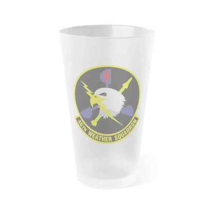 46th Weather Squadron (U.S. Air Force) Frosted Pint Glass 16oz Default Title - Go Mug Yourself