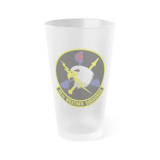 46th Weather Squadron (U.S. Air Force) Frosted Pint Glass 16oz Default Title - Go Mug Yourself