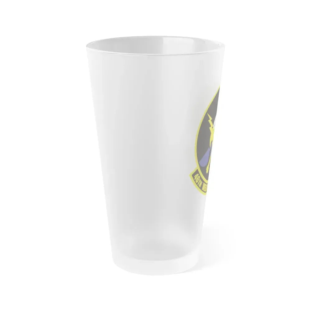 46th Weather Squadron (U.S. Air Force) Frosted Pint Glass 16oz - Go Mug Yourself