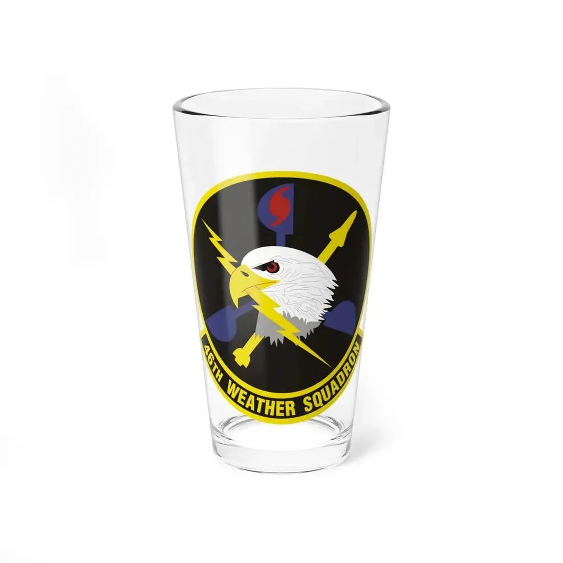 46th Weather Squadron (U.S. Air Force) Pint Glass 16oz 16oz - Go Mug Yourself