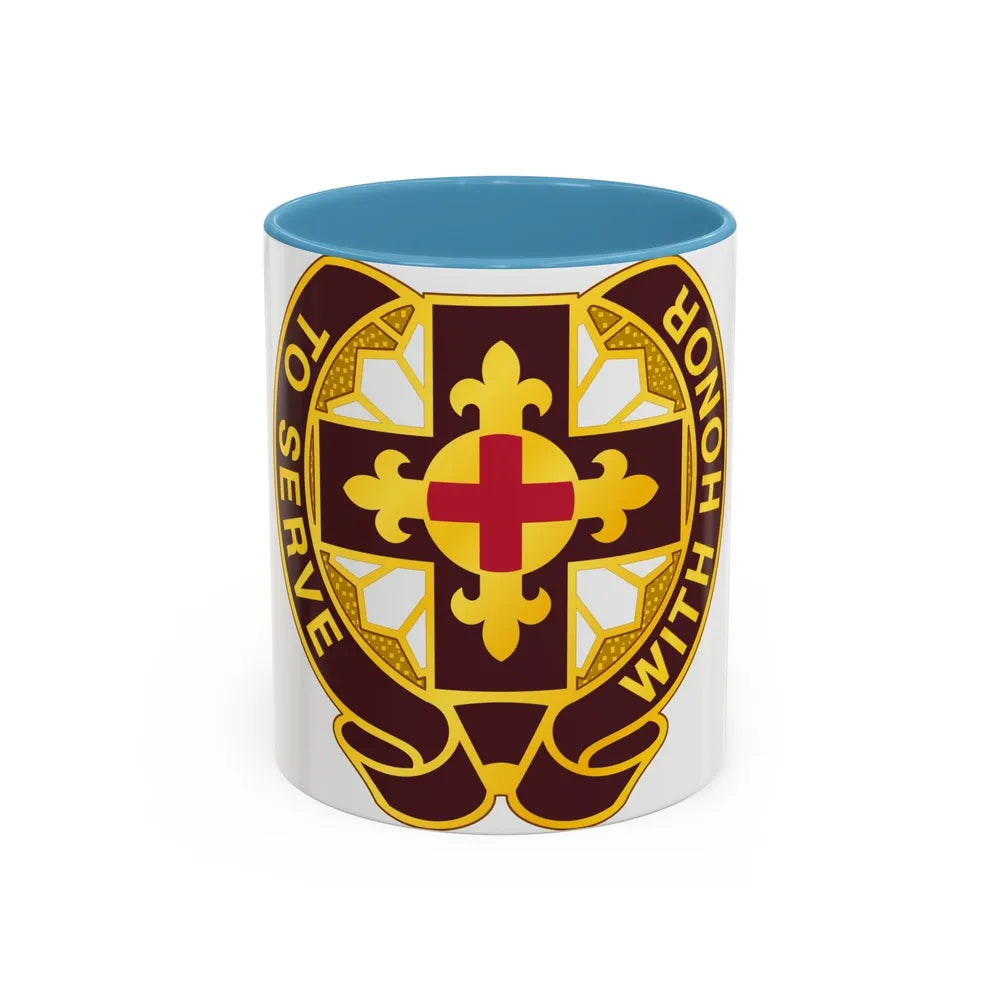 47 Field Hospital (U.S. Army) Accent Coffee Mug-11oz-Light Blue-Go Mug Yourself