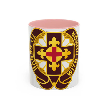 47 Field Hospital (U.S. Army) Accent Coffee Mug-11oz-Pink-Go Mug Yourself