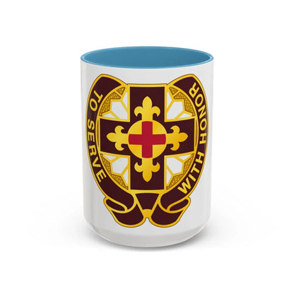 47 Field Hospital (U.S. Army) Accent Coffee Mug-15oz-Light Blue-Go Mug Yourself