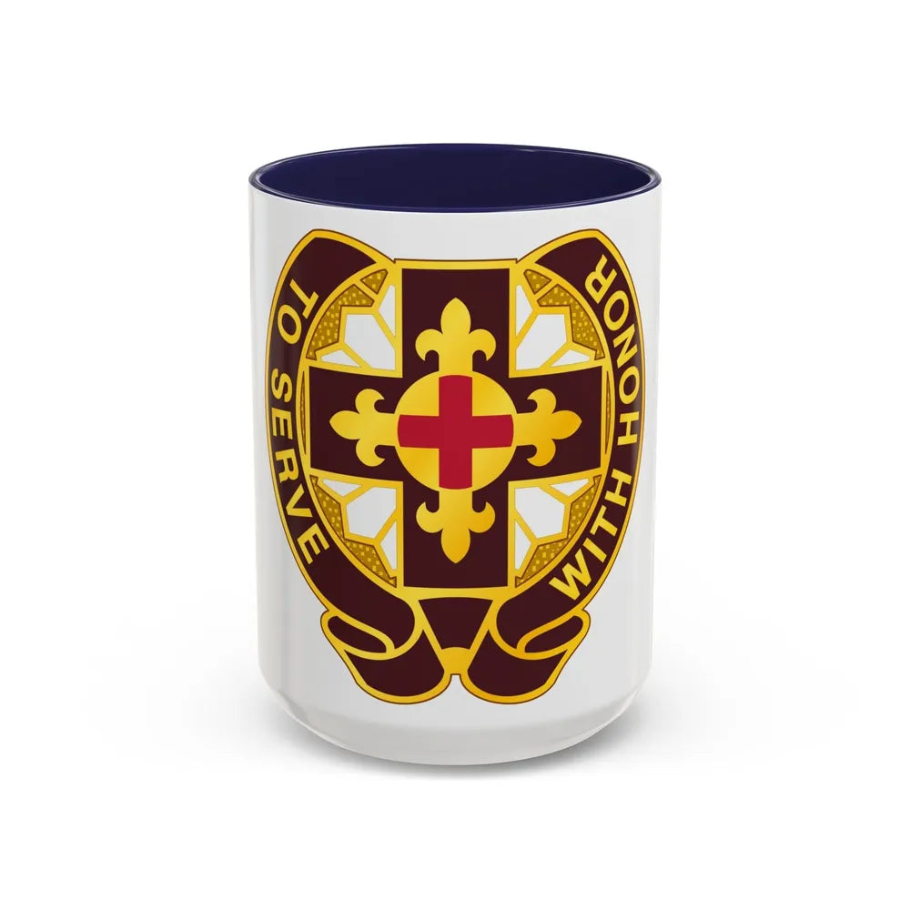 47 Field Hospital (U.S. Army) Accent Coffee Mug-15oz-Navy-Go Mug Yourself