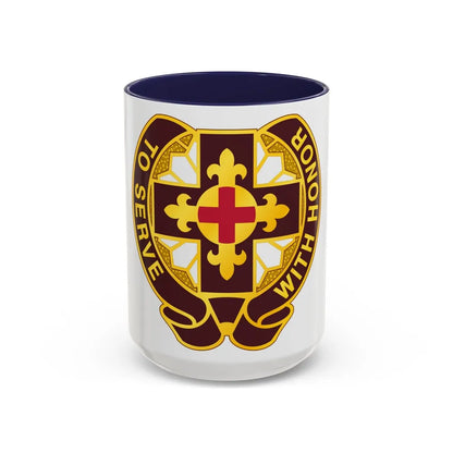 47 Field Hospital (U.S. Army) Accent Coffee Mug-15oz-Navy-Go Mug Yourself
