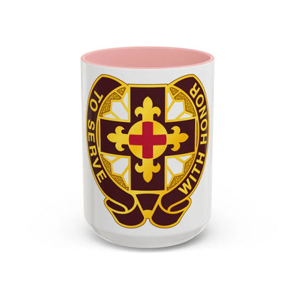 47 Field Hospital (U.S. Army) Accent Coffee Mug-15oz-Pink-Go Mug Yourself